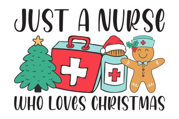 Gingerbread Nurse Christmas Sublimation Graphics and Crafts