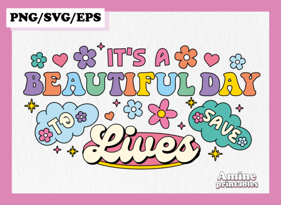 Groovy Nurse Motivational Colorful SVG