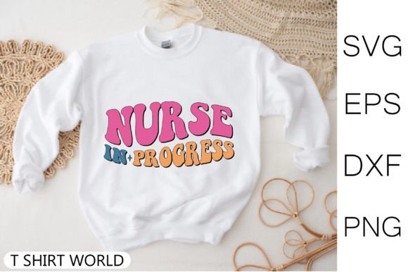 Nurse in Progress Retro SVG Design for Crafts and Graphics