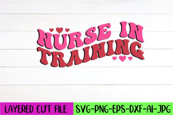 Nurse in Training Retro SVG Design